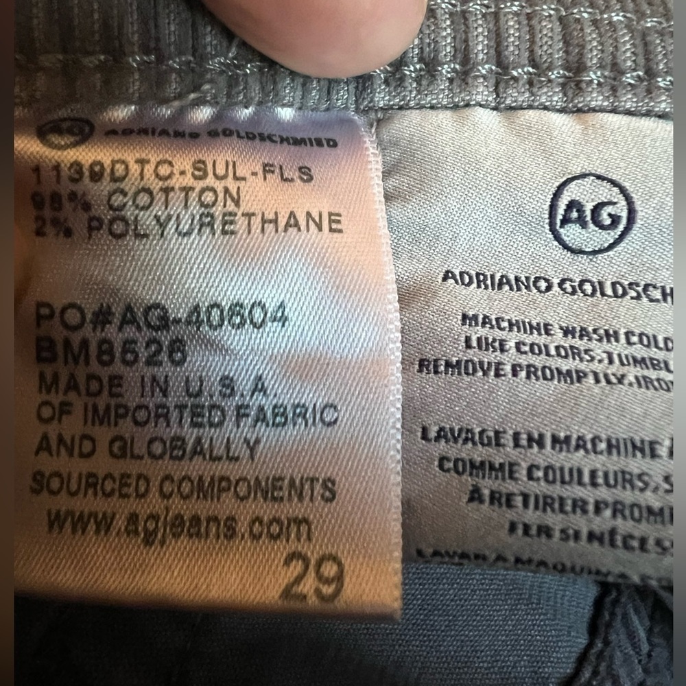 VG CORDUROY DYLAN SLIM SKINNY GRAY PANTS NEW WITH TAGS 29 - Picture 6 of 13